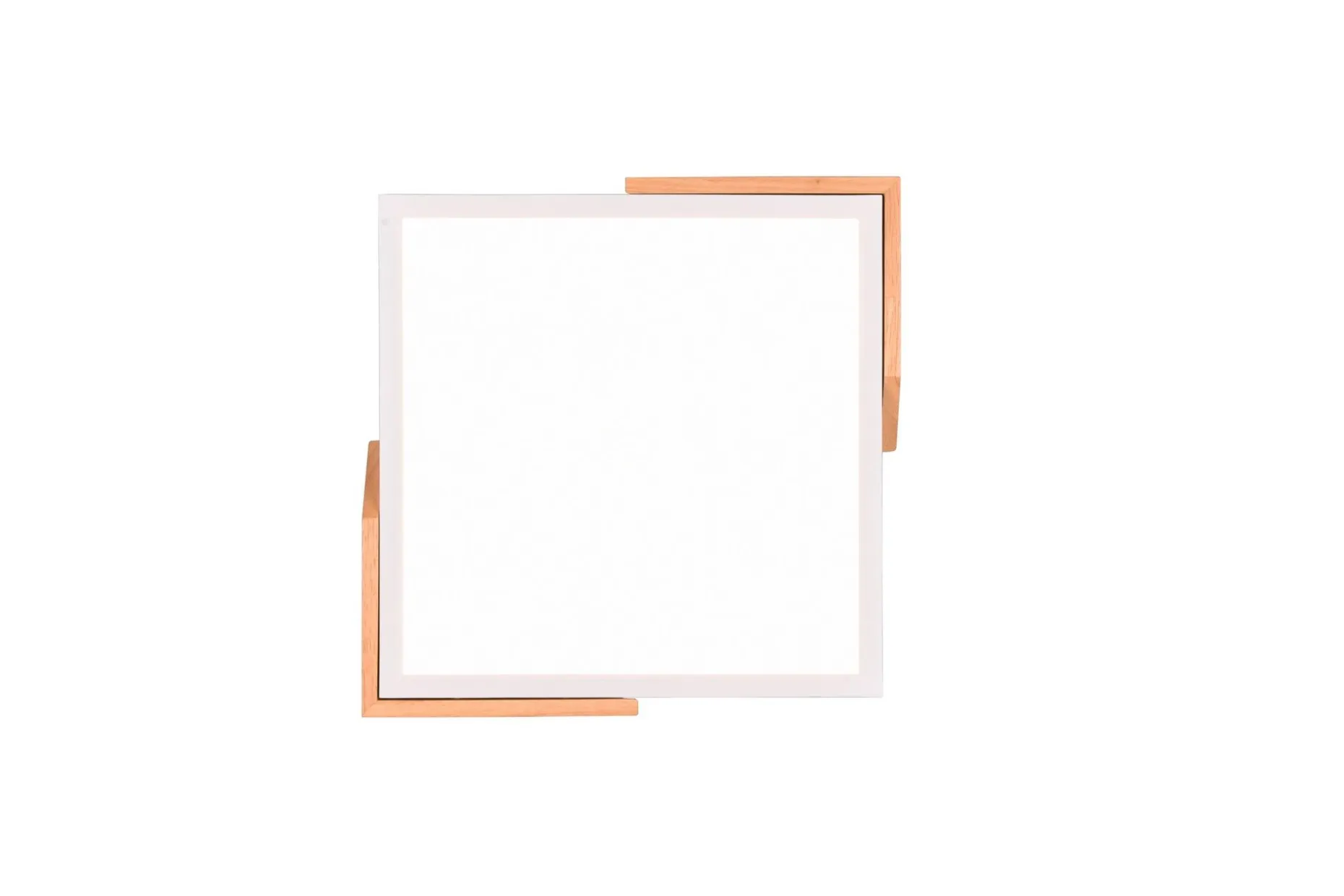 Meta LED-Taklampe Matthvit/Tre