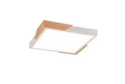 Meta LED-Taklampe Matthvit/Tre