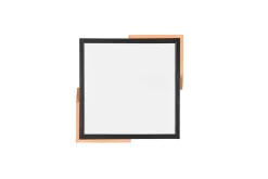 Meta LED-Taklampe Mattsvart/Tre