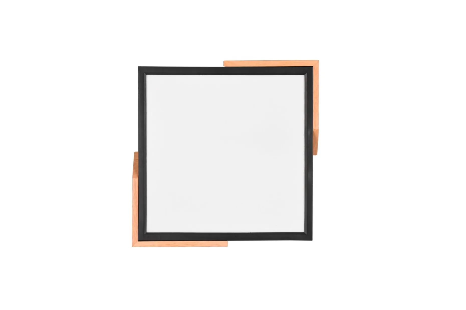 Meta LED-Taklampe Mattsvart/Tre