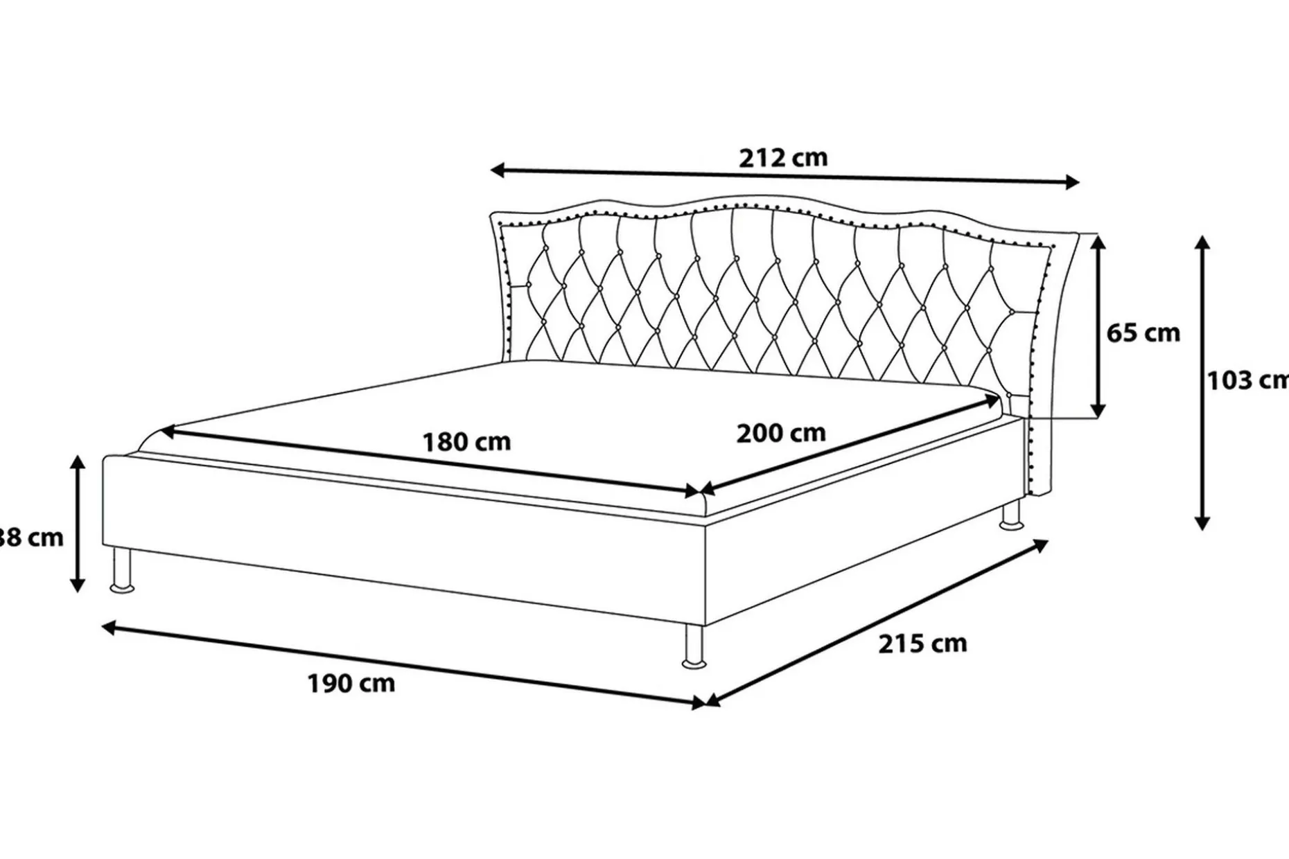 Metz Dobbeltseng 180 | 200 cm