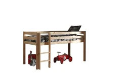 Middelseng med gardin Pino Princess Naturlig, Naturlig, Uten sklie, Prinsesse, Ingen lommer