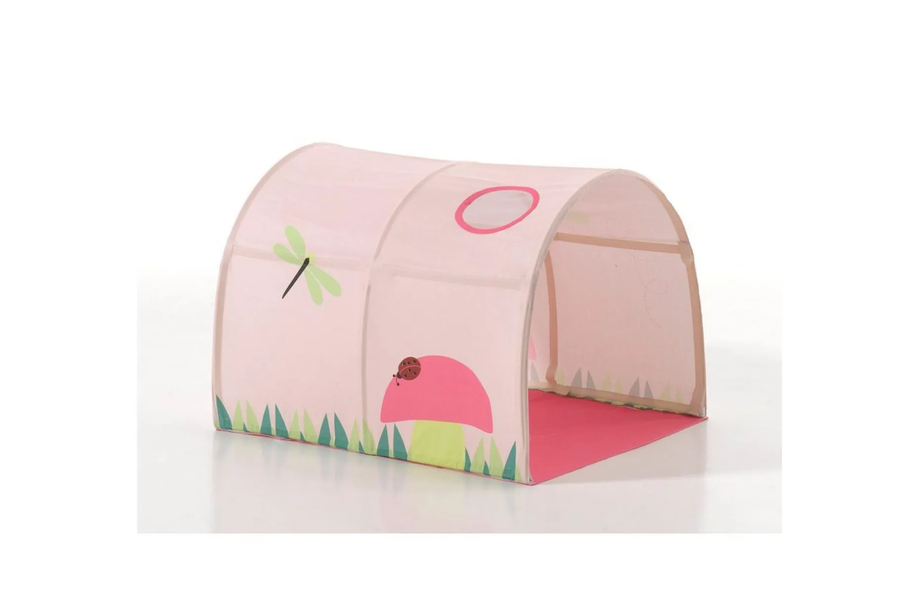 Middelseng med gardin Pino Spring Naturlig, Naturlig, Uten sklie, Uten tunnel, Uten lommer