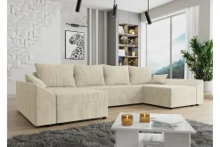 Midfeld 4-sits Hörnbäddsoffa beige