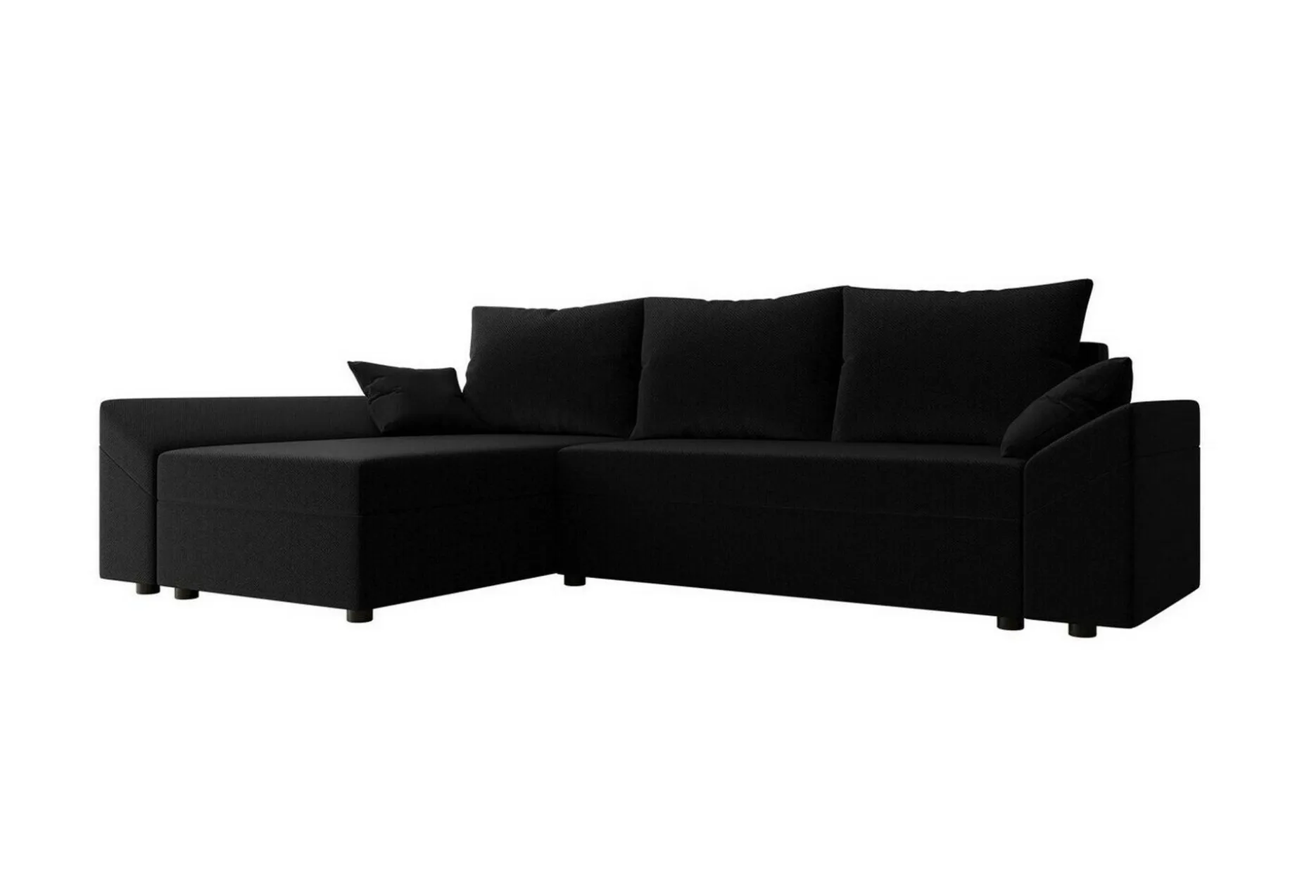 Midfeld 3-sits Hörnbäddsoffa Black