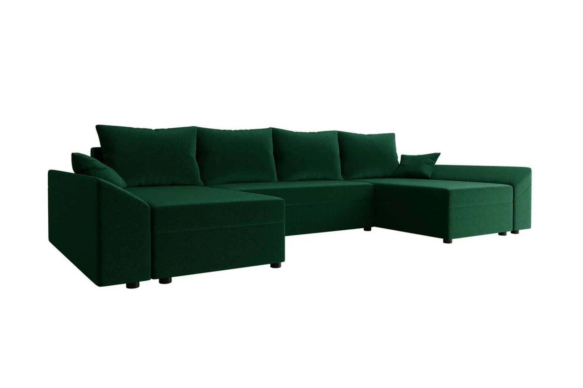 Midfeld 4-sits Hörnbäddsoffa Dark green