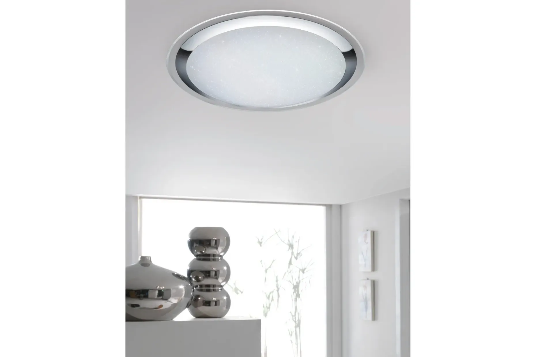 Miko LED Plafond 85 cm Krom Stjernelys
