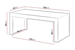 Milias Sofabord 120 cm