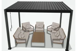 Mirador Paviljong uten Vegger 300x400x250 cm