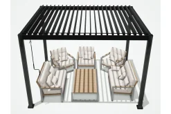 Mirador Paviljong uten Vegger 300x400x250 cm