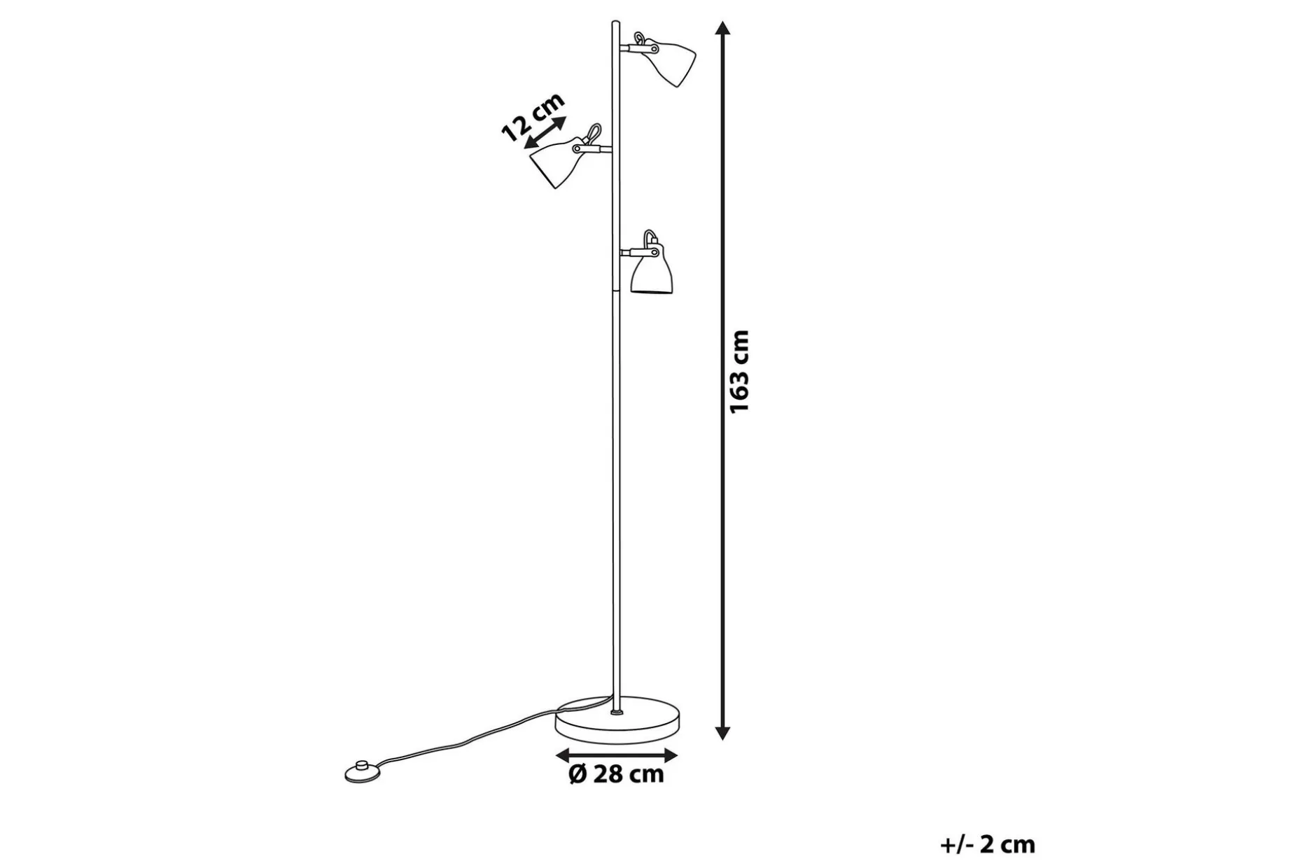 Mistago Gulvlampe 163 cm