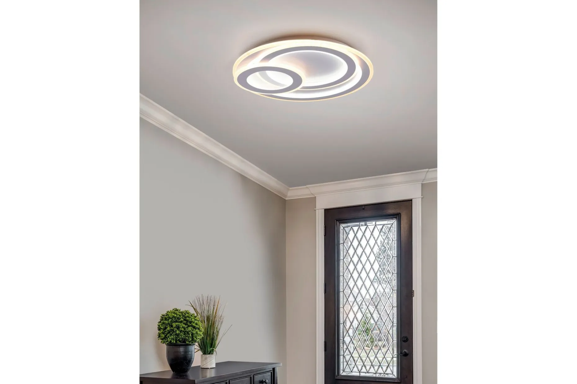 Mita LED-Taklampe Pyöreä Matthvit