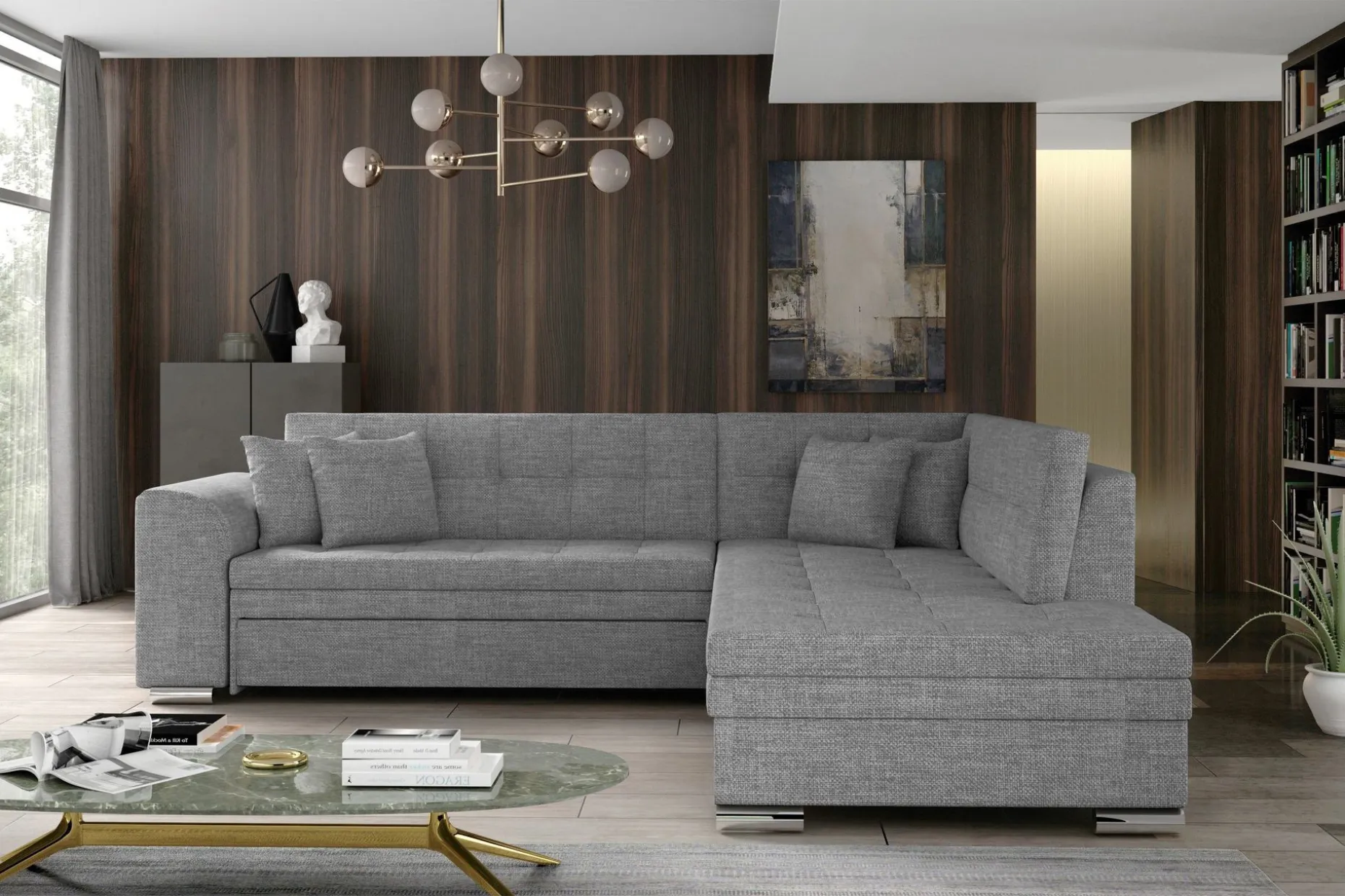 Moclino Sofa med Sjeselong Høyre