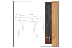 Mod Design Avlastningsbord Lærbeslag