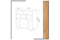 Mod Design Kommode Lærinnredning