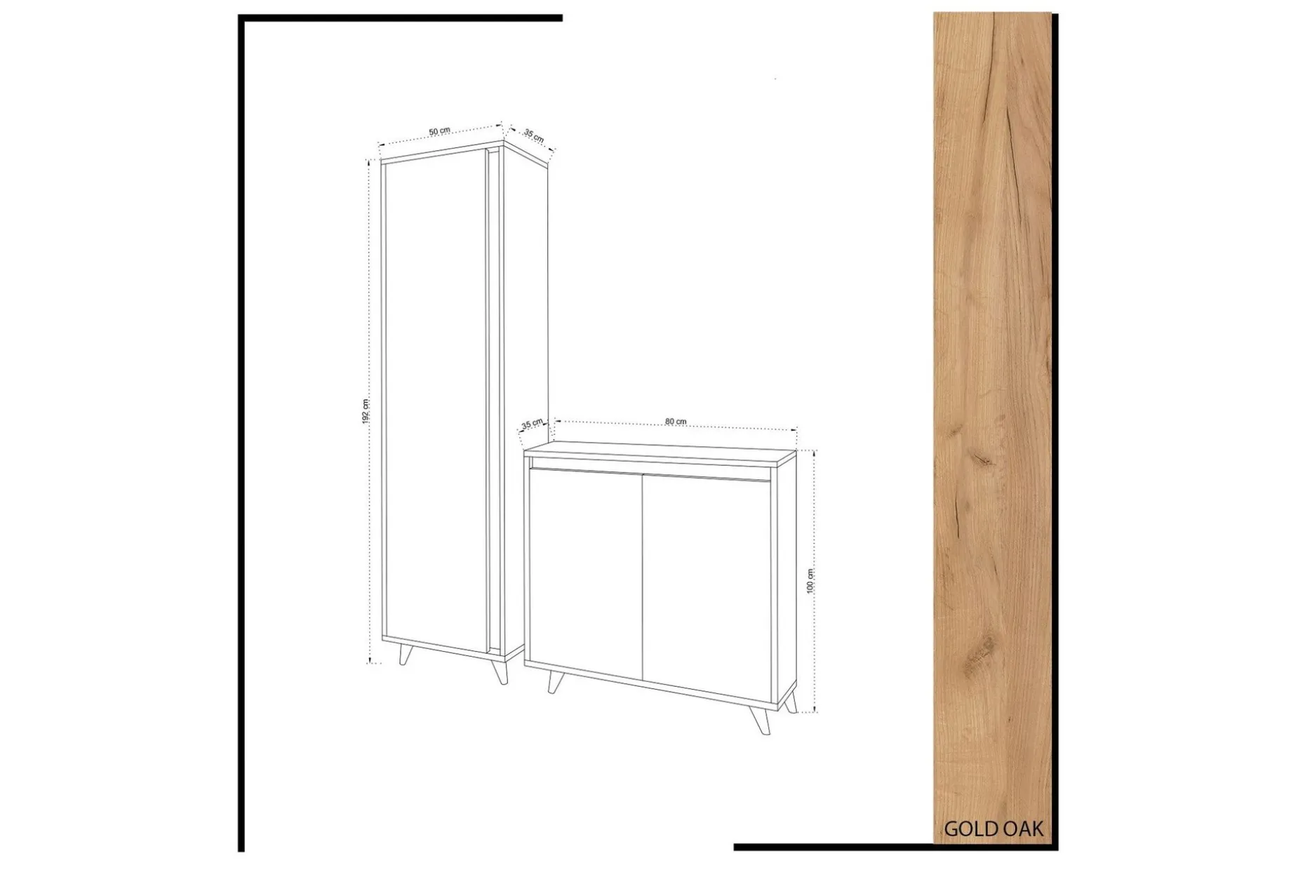 Mod Design Skjenk og Bokhylle