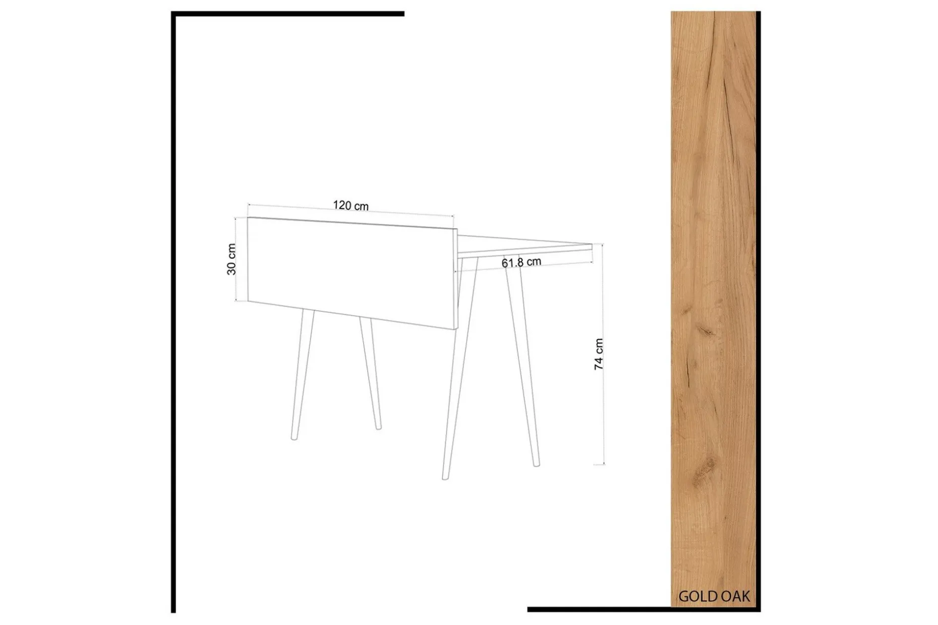 Mod Design Skrivebord 120 cm
