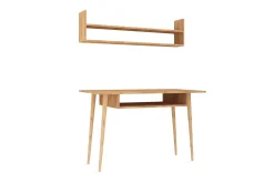 Mod Design Skrivebord 120 cm med Oppbevaring Vegghylle