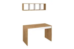Mod Design Skrivebord 120 cm med Oppbevaring Vegghylle
