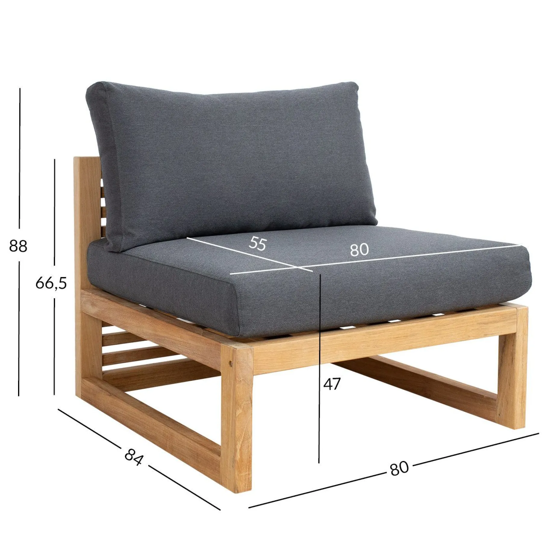 Modulsofa HOME4YOU Serenity midtdel