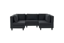 Modulsoffa Beliani Unstad Beige/svart Black