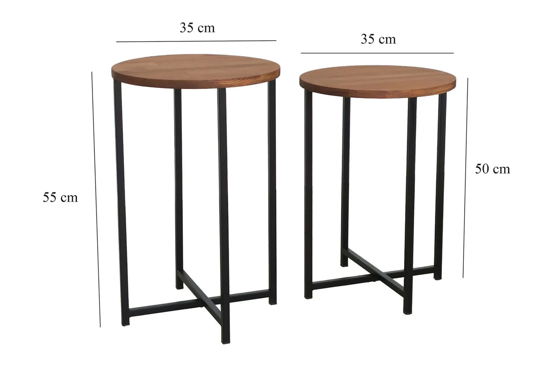 Mogue Sofabord 35x35x35 cm Rundt