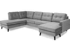 Monroe U-sofa med divan høyre fløyel