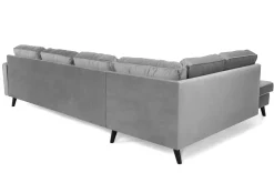 Monroe U-sofa med divan høyre fløyel
