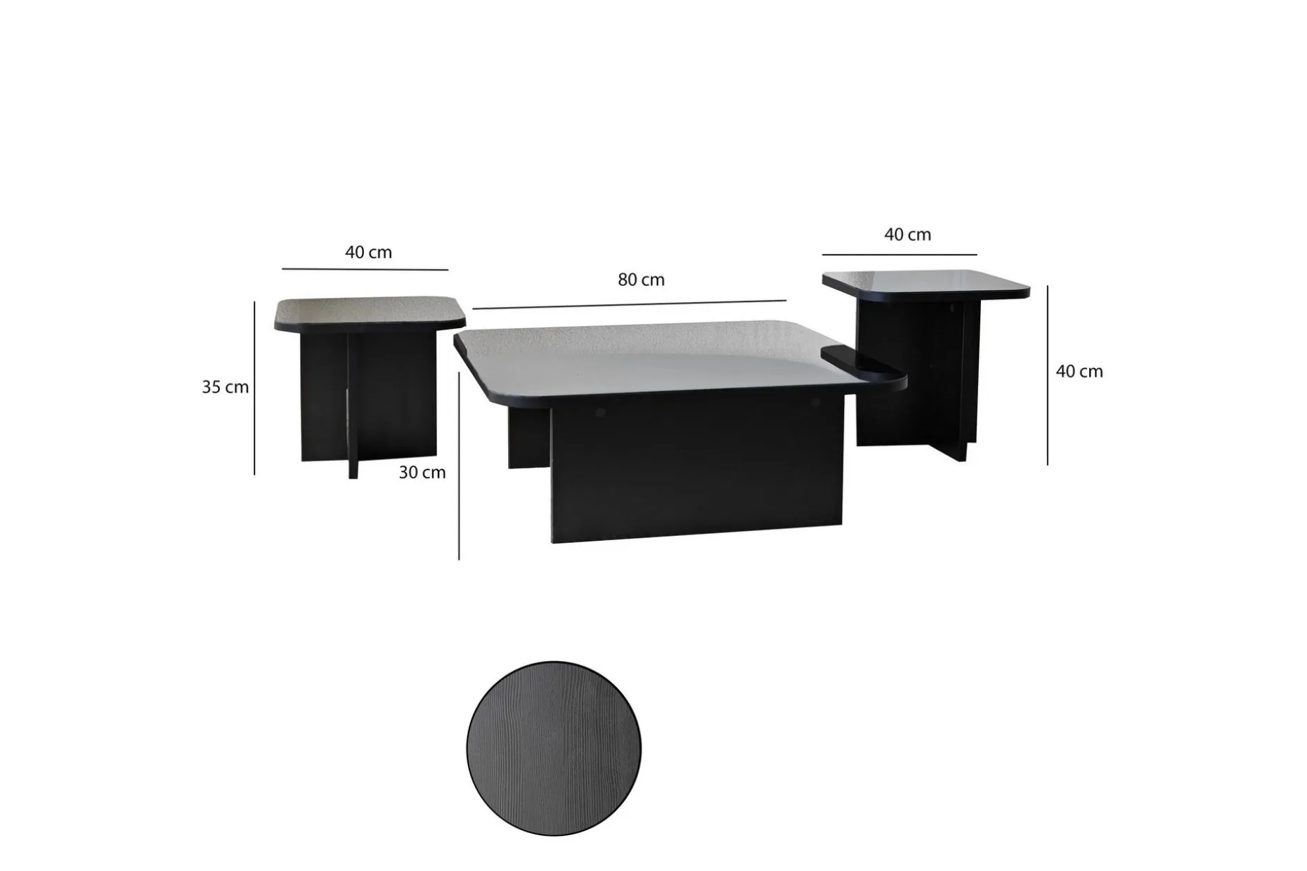 Moosonee Sofabord 80 cm