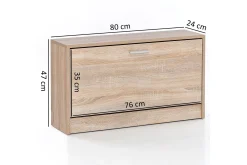 Mosbarger Skohylle 80x24 cm