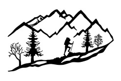 Mountain Climbing Veggdekor