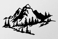Mountain 2 Metal Veggdekor