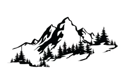 Mountain 3 Veggdekor