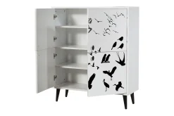 Multi Purpose Cabinet Hvit|Svart