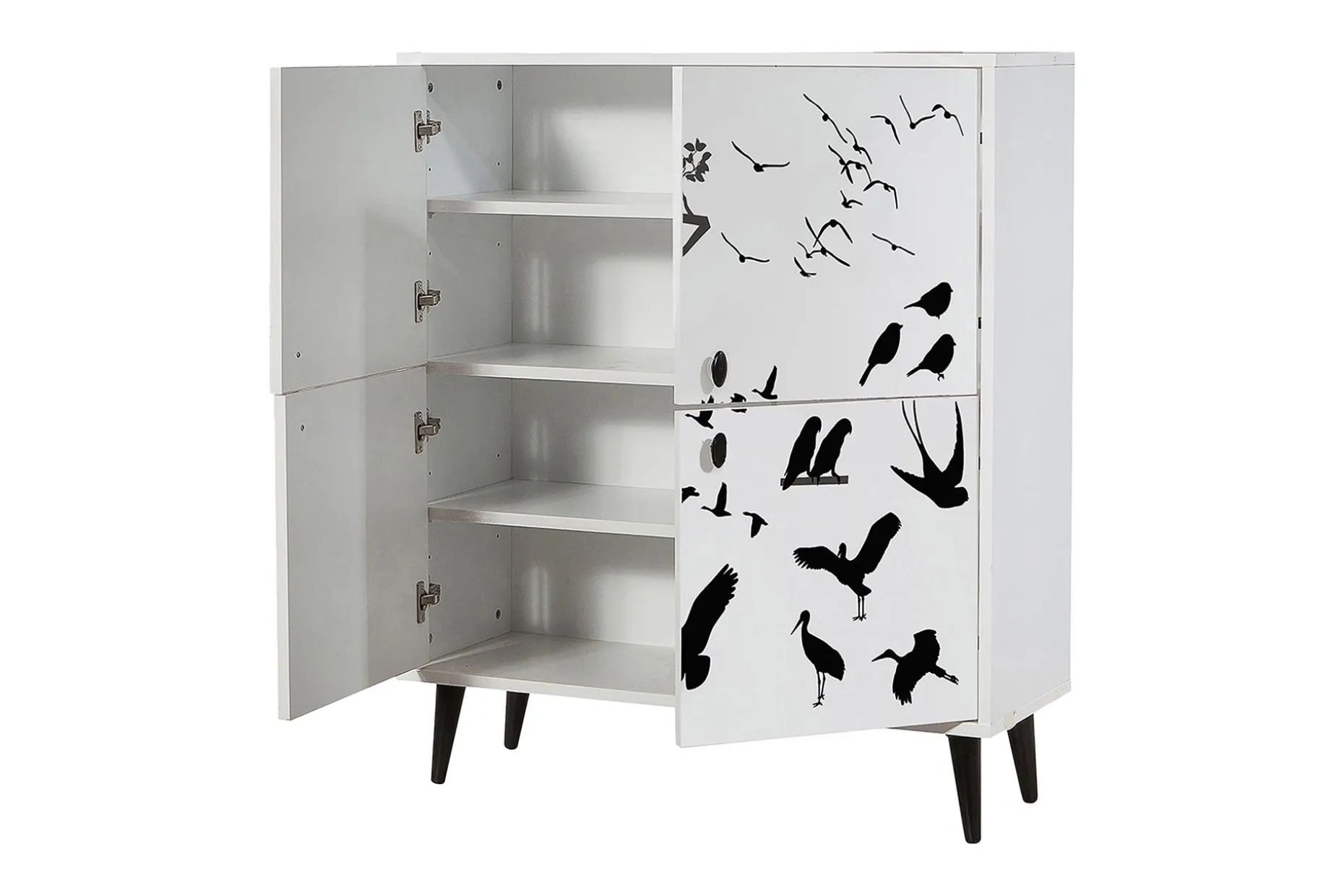 Multi Purpose Cabinet Hvit|Svart