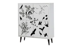 Multi Purpose Cabinet Hvit|Svart