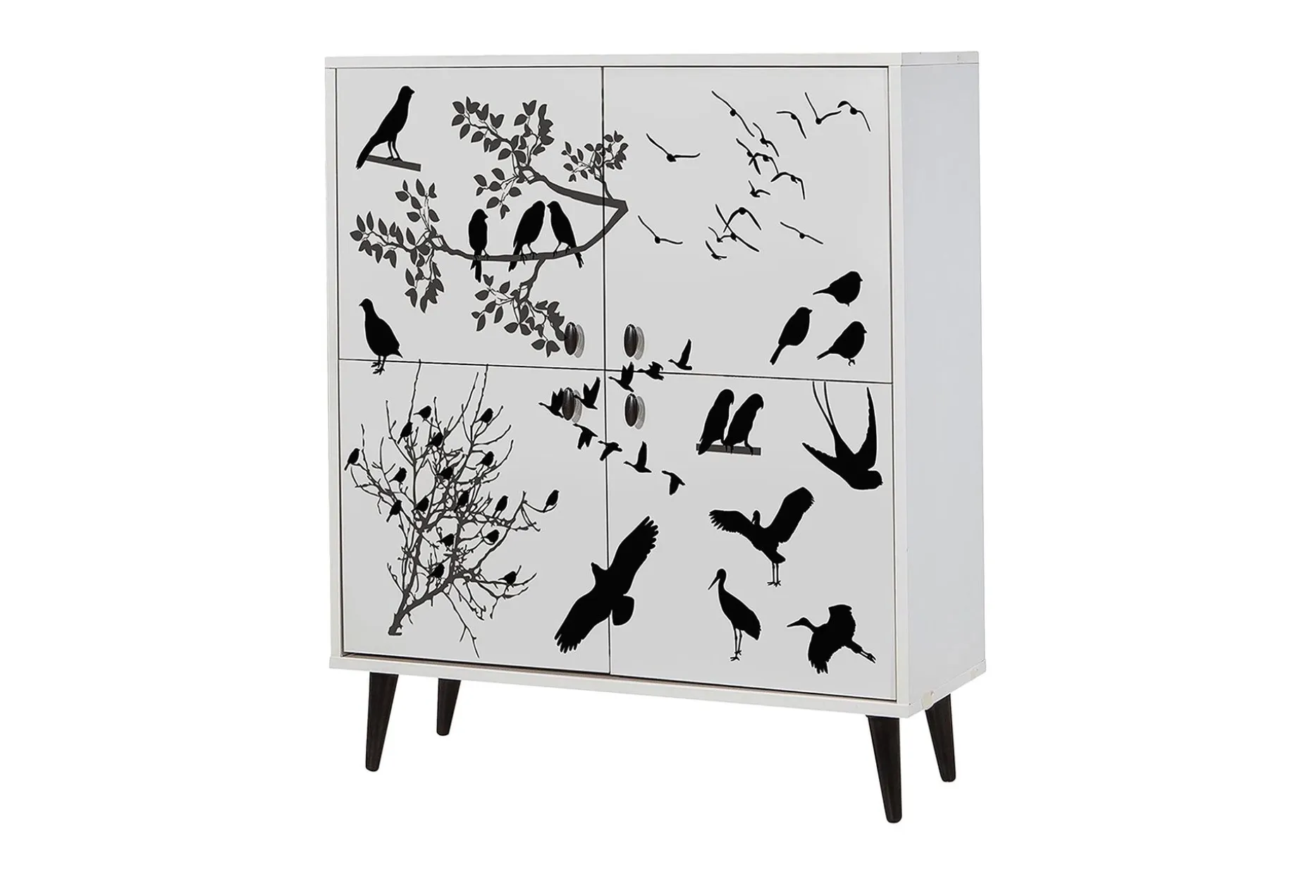 Multi Purpose Cabinet Hvit|Svart