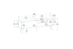 Mul TV-benk 150 cm