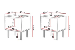 Munkedal Nattbord 47 cm