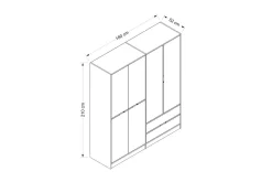 Munna Garderobe 180 cm
