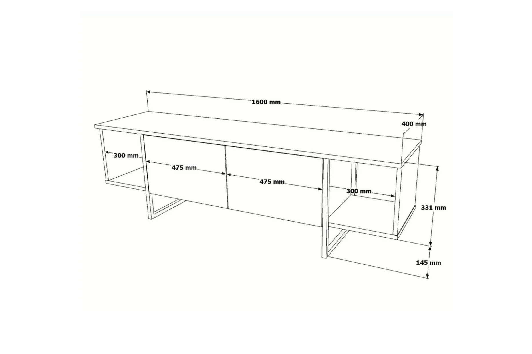 Mushir TV-benk 160 cm