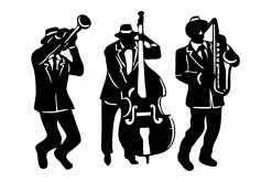 Musicians Veggdekor