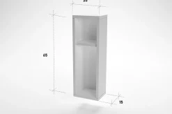 Myrvallen Nattbord 15 cm med Oppbevaring 2 Hyller