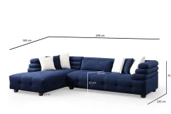 Namarta 4-seters Sofa med Divan
