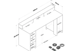 Nanak Skrivebord 160 cm