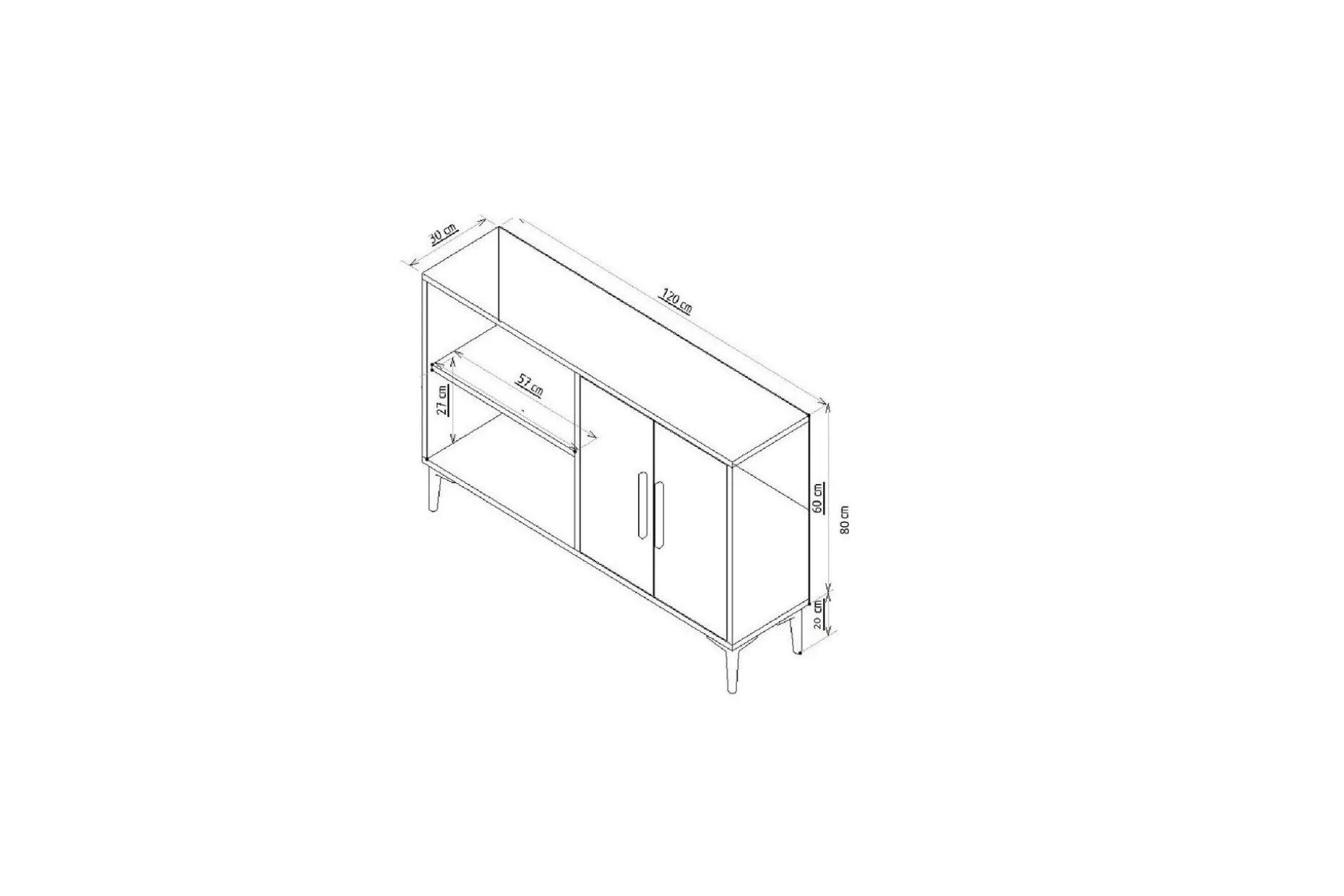 Nanda Konsollbord 120 cm