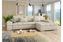 Naoma 3-sits Hörnbäddsoffa Beige
