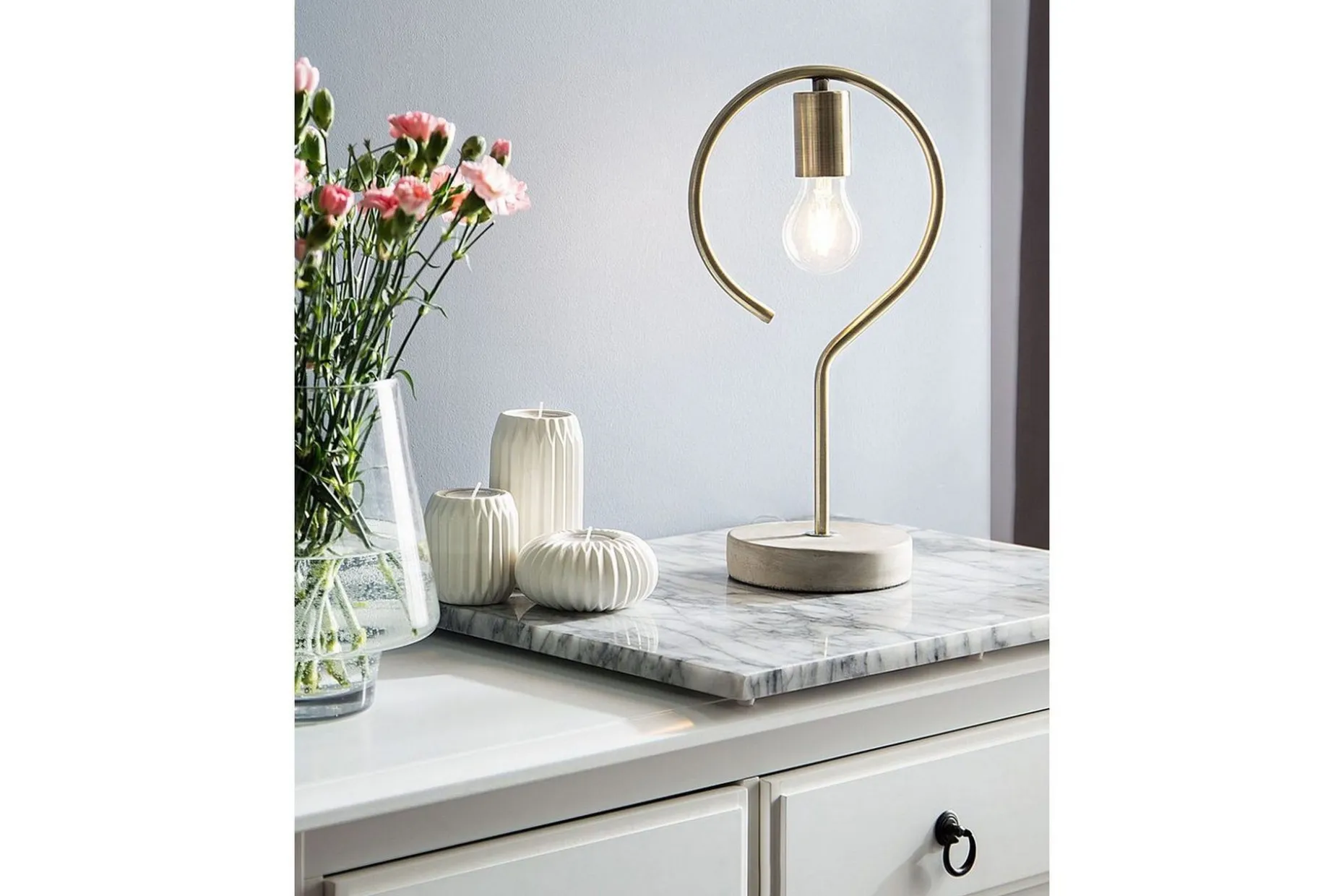 Narcissus Bordlampe 40 cm E27