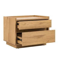 Nattbord HOME4YOU Sacha 50x40x40 cm melamin med eikebark
