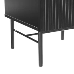 Nattbord HOME4YOU Sequence med 2 skuffer 45x40x55 cm svart